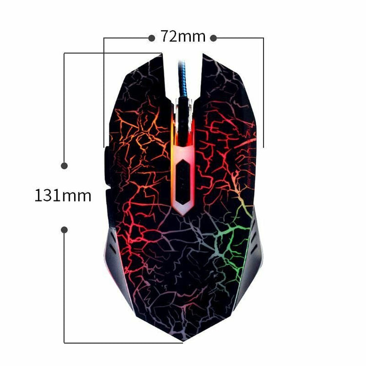 TECBITS 6D Pro Gaming Mouse Backlit LED Optical USB Wired