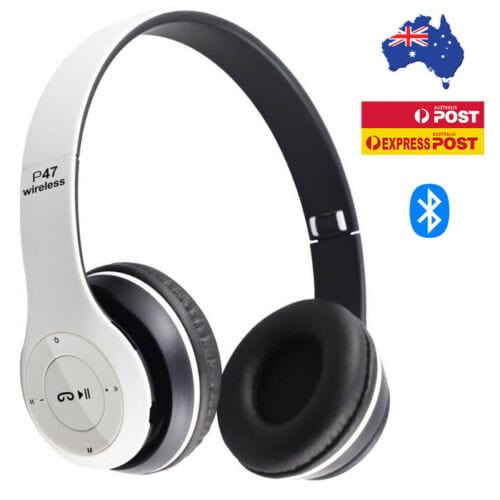 TECBITS Black Wireless Noise Cancelling Headphones Bluetooth 5.0 with built-in Mic