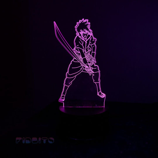 TECBITS NEW Kenshin 3D Illusion Lamp Night Light LED 7 Colour Bedside Touch Lamp