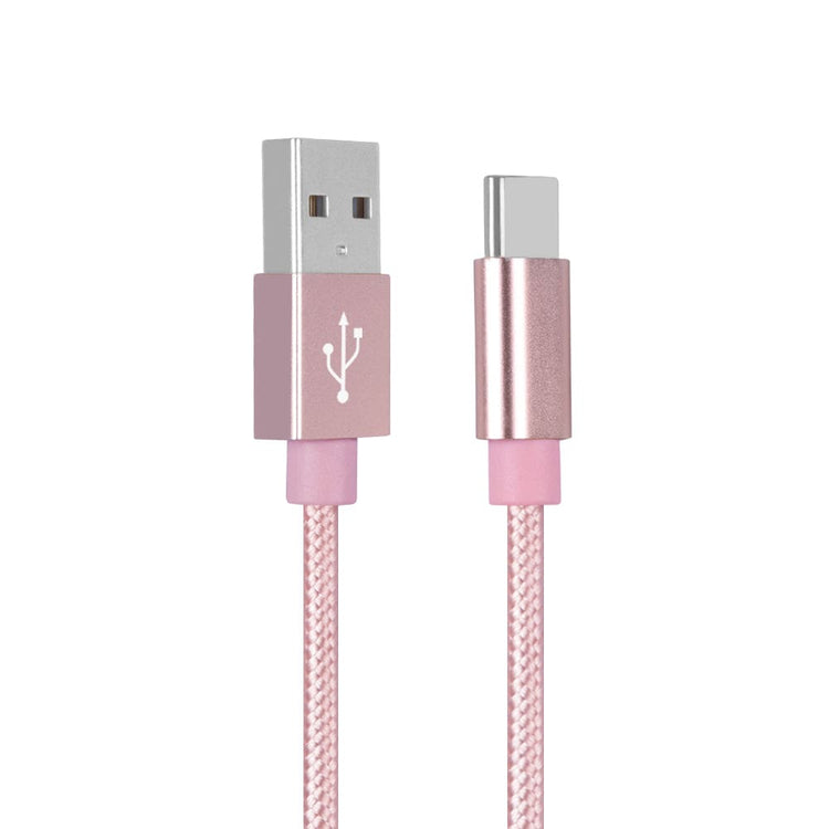 TECBITS Rose Gold 3x USB Type-C Cable 2m Fast Charge For Samsung S22 S21 S20 S21 S10 Note 9 10 20